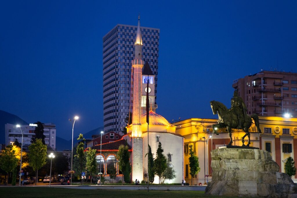 Skanderbeg Square in Tirana